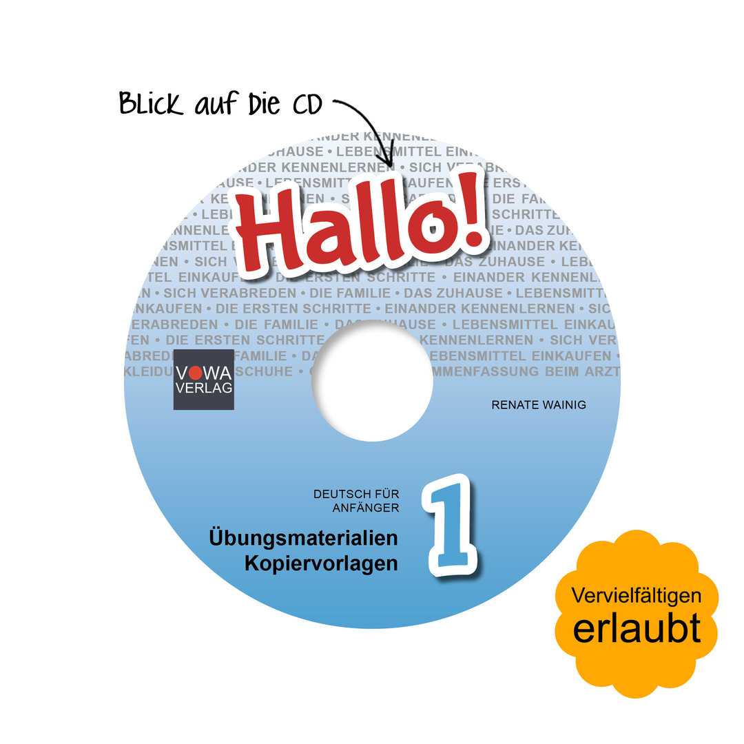 HALLO 1 - Ergänzungs-CD mit Übungsmaterialien