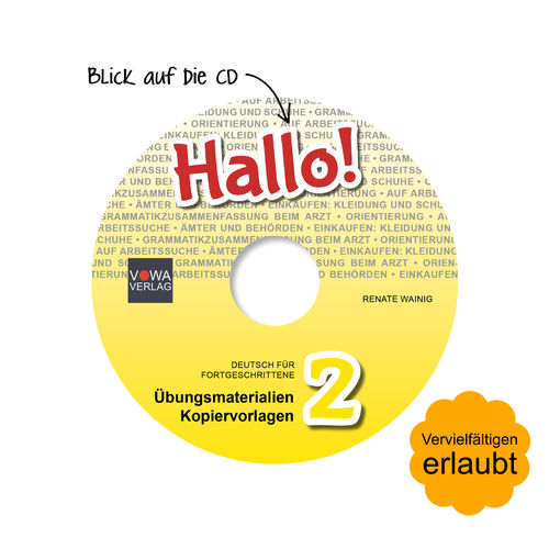 HALLO 2 - Ergänzungs-CD mit Übungsmaterialien